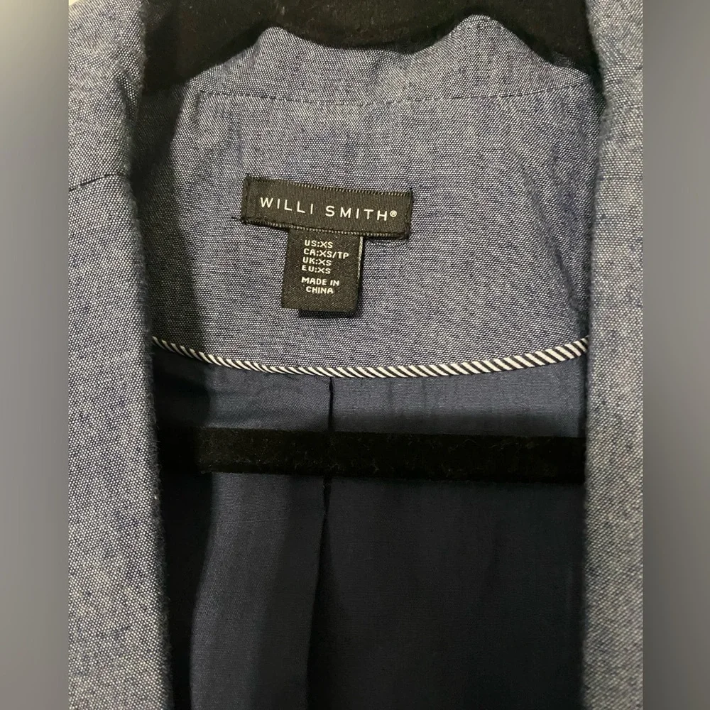 WILLI Smith Denim Cuffed Blazer Women’s Size XS